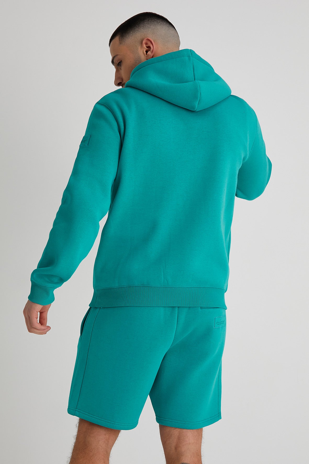 ALDO premium brushback fleece hoodie in JADE - DML Jeans 