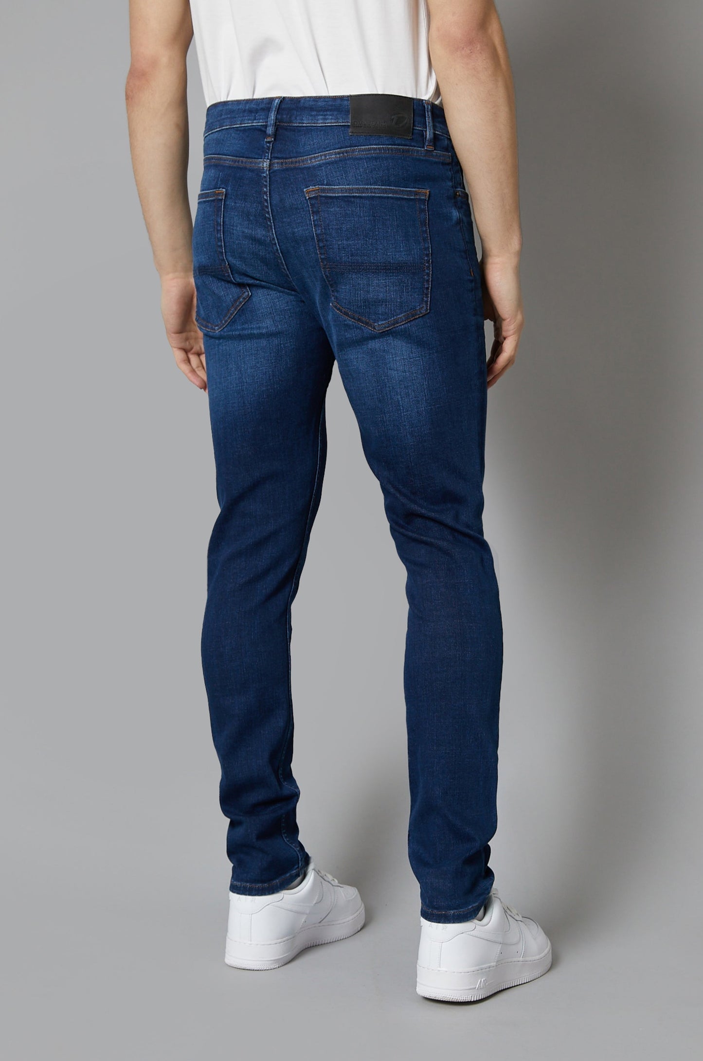 Florida Tapered Fit Jeans In Dark Blue - DML Jeans 