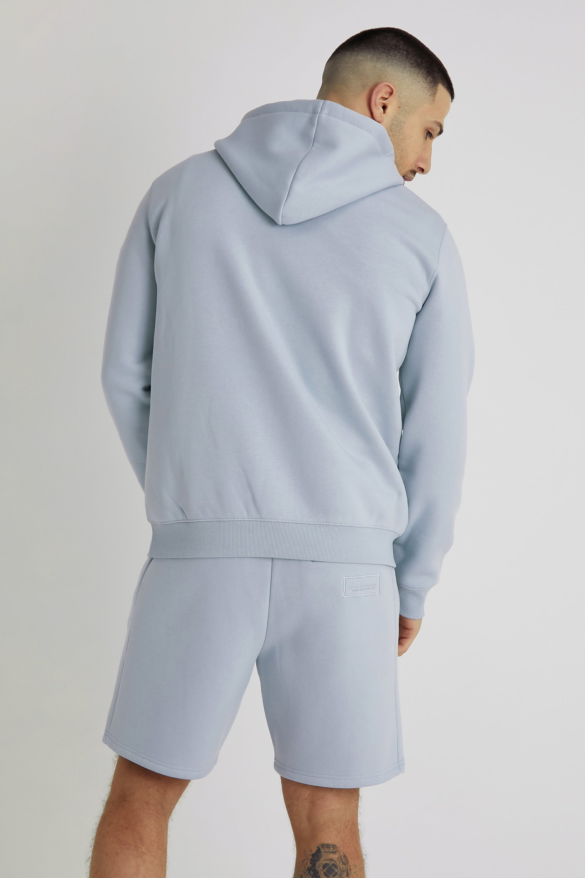 ALDO premium brushback fleece hoodie in CERULEAN - DML Jeans 