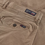 Cleveland slim fit mens chino in Mushroom