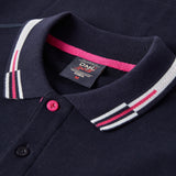 Hexam men's shorts sleeve pique polo - Navy