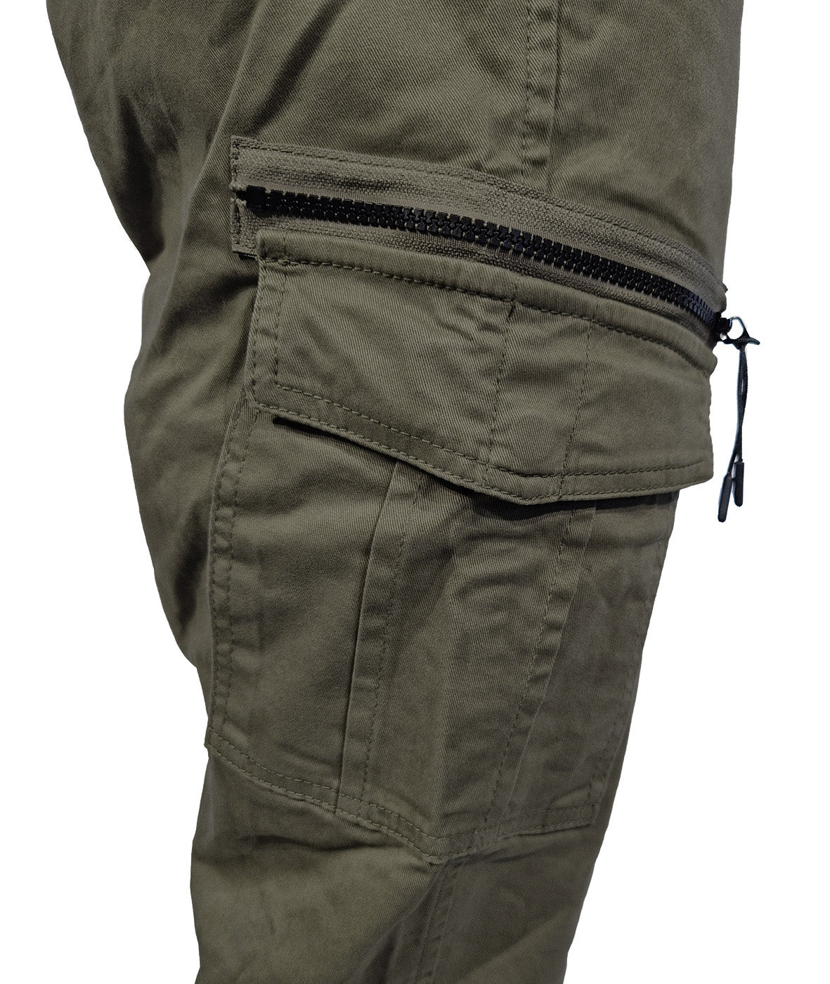 MAYFIELD Cargo pant in premium cotton twill - OLIVE