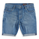 Rutland denim shorts in mid wash