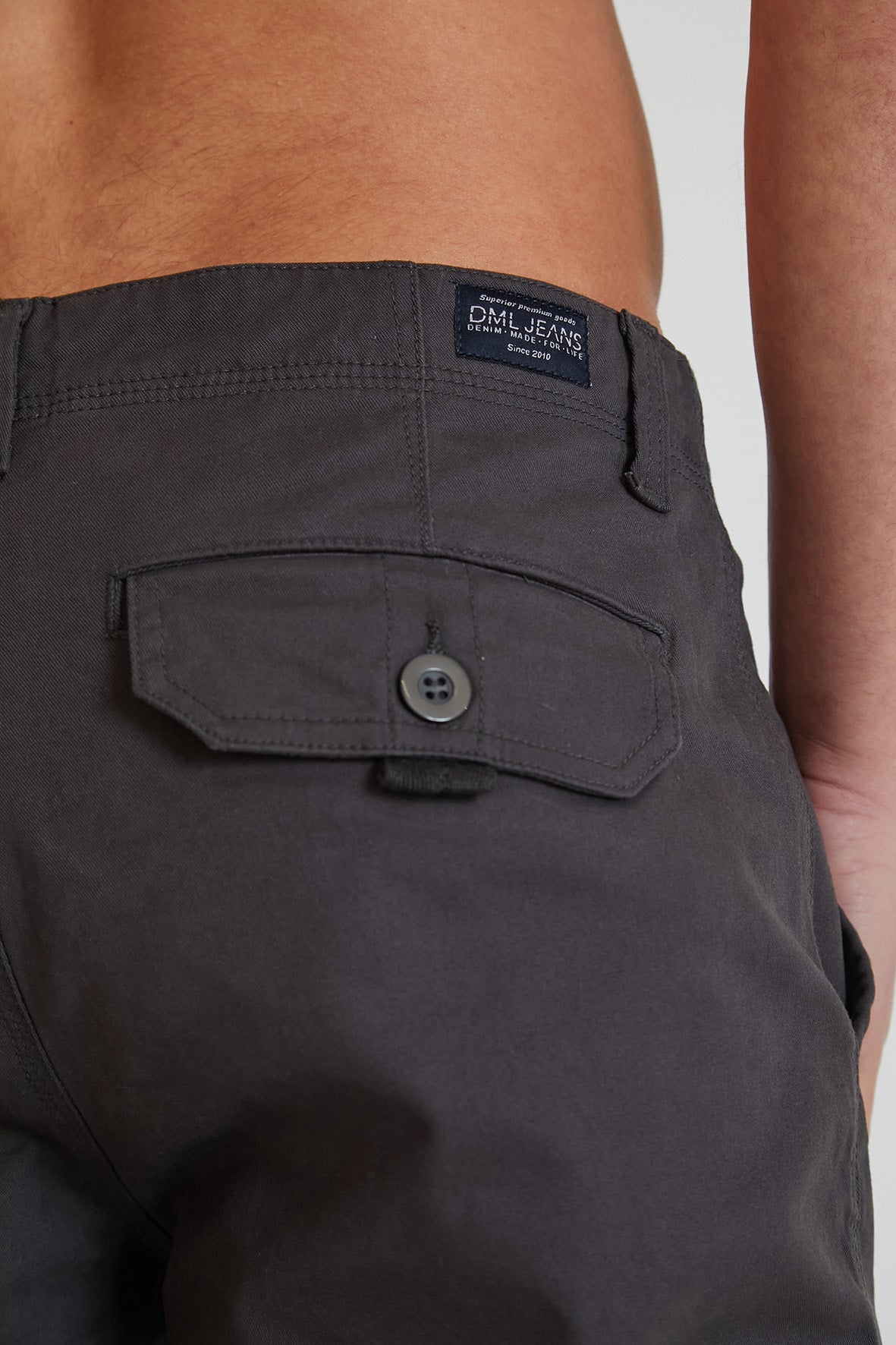 LOW STOCK! NIGHTHAWK Cargo pant in premium cotton twill - CHARCOAL