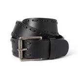 Wayne mens leather belt - Black