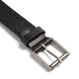 Wayne mens leather belt - Black