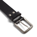 Henry mens leather belt - Black