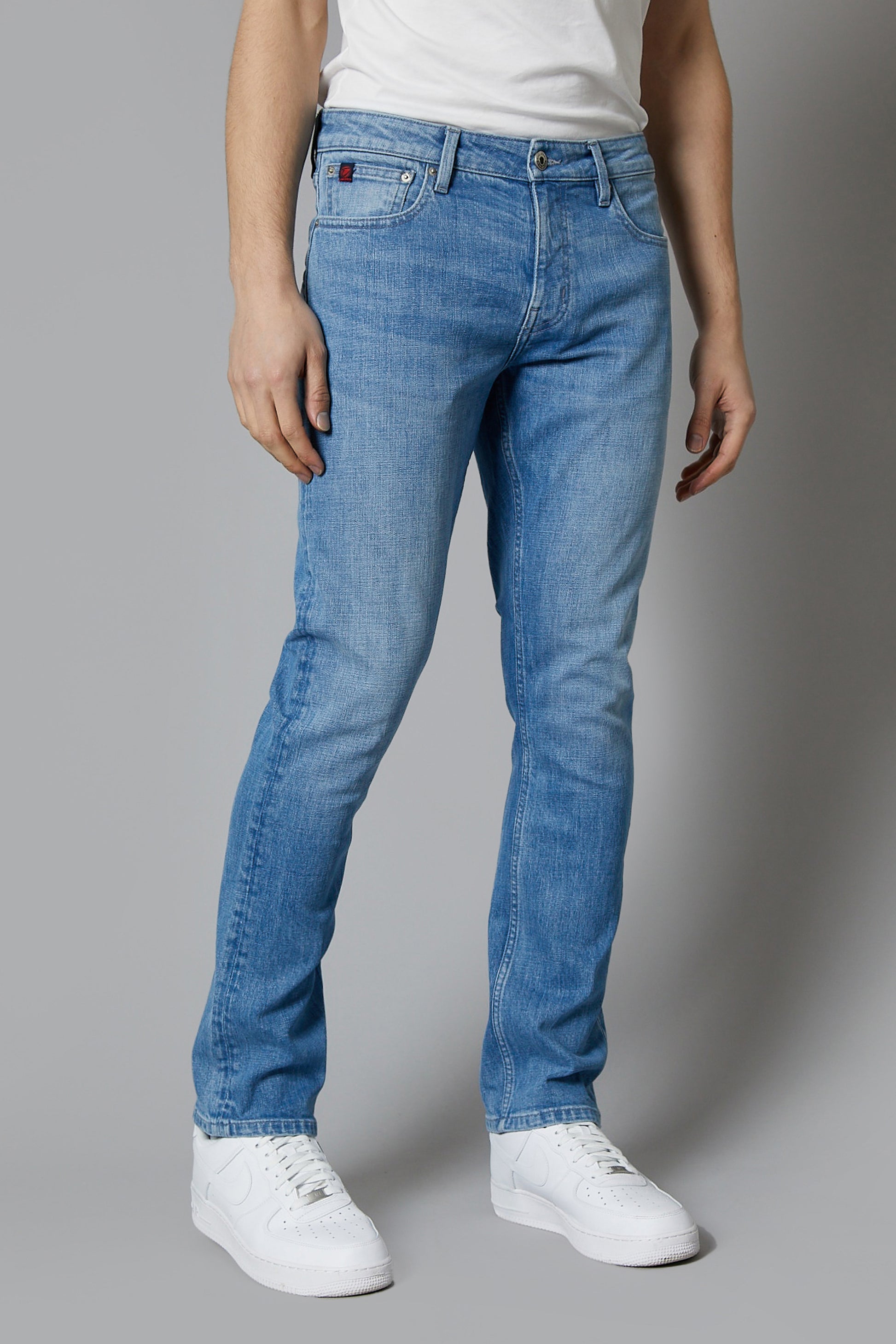 DML Jeans Alaska mens light Blue straight leg denim jeans