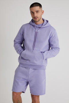 ALDO premium brushback fleece hoodie in AMETHYST - DML Jeans 