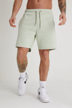 BANKS premium brushback fleece shorts in ARTICHOKE - DML Jeans 