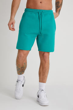 BANKS premium brushback fleece shorts in JADE - DML Jeans 
