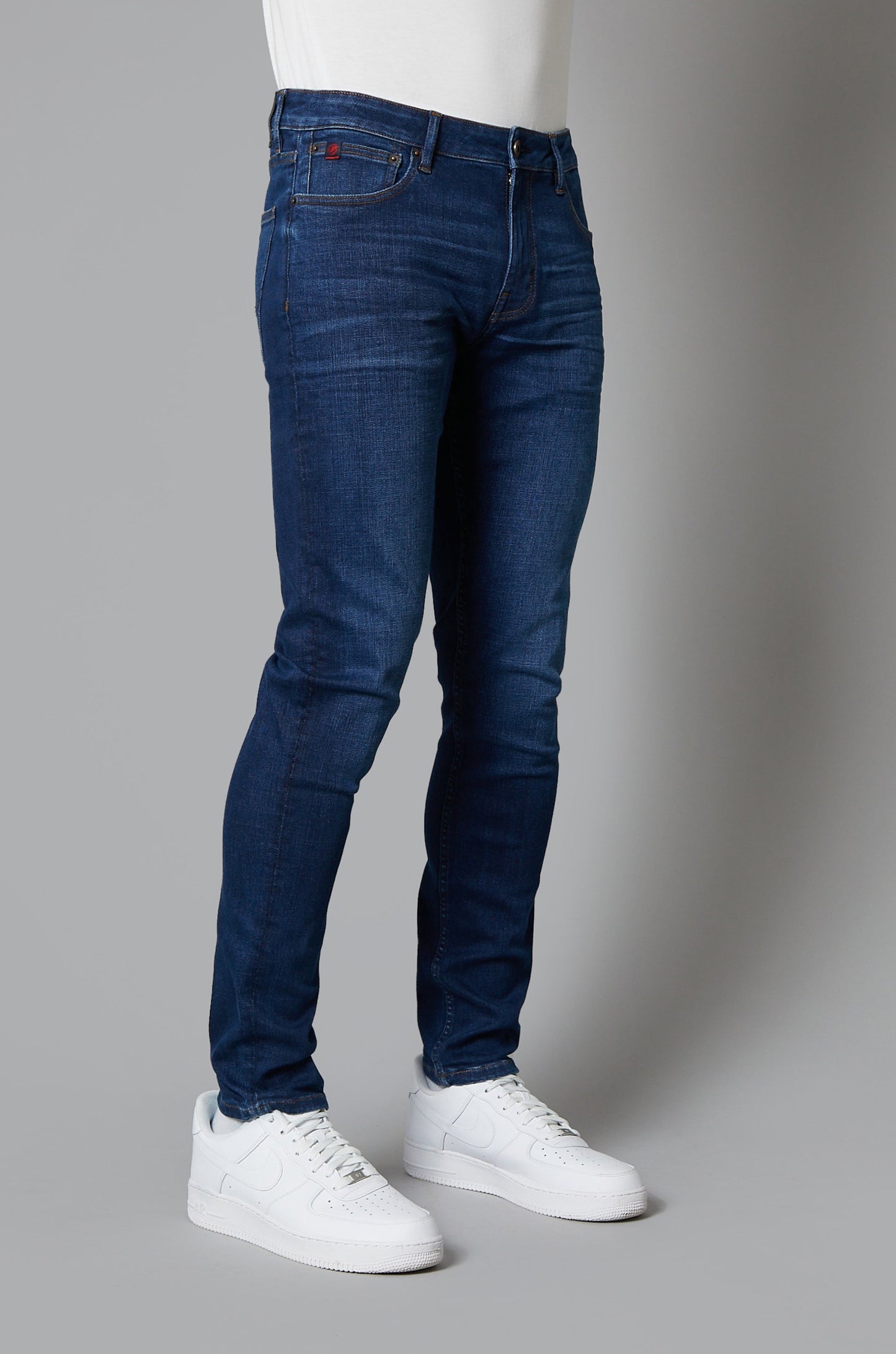 DML Jeans Florida Tapered Fit Jeans In Dark Blue