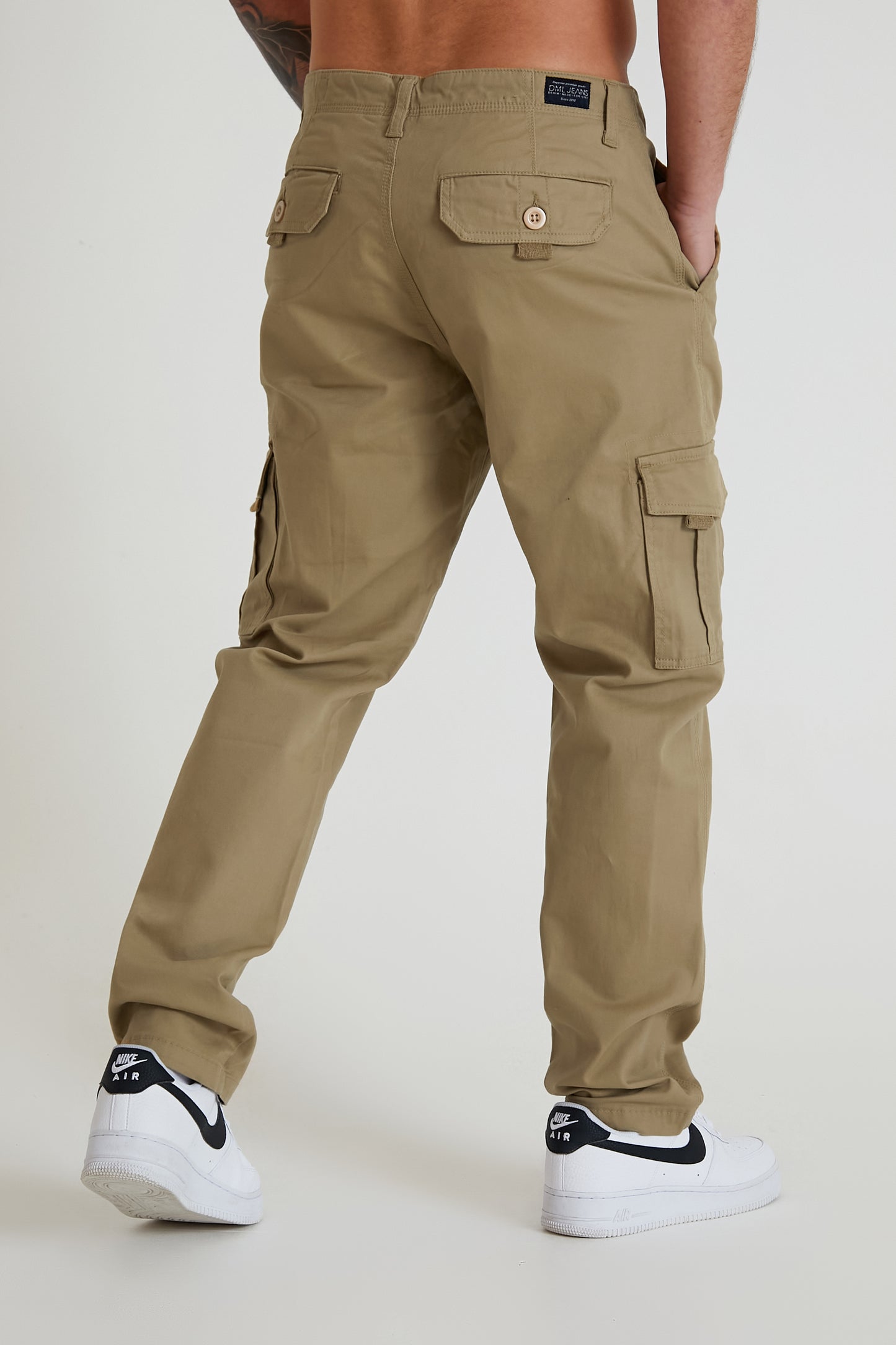 NIGHTHAWK Cargo pant in premium cotton twill - HARVEST GOLD - DML Jeans 