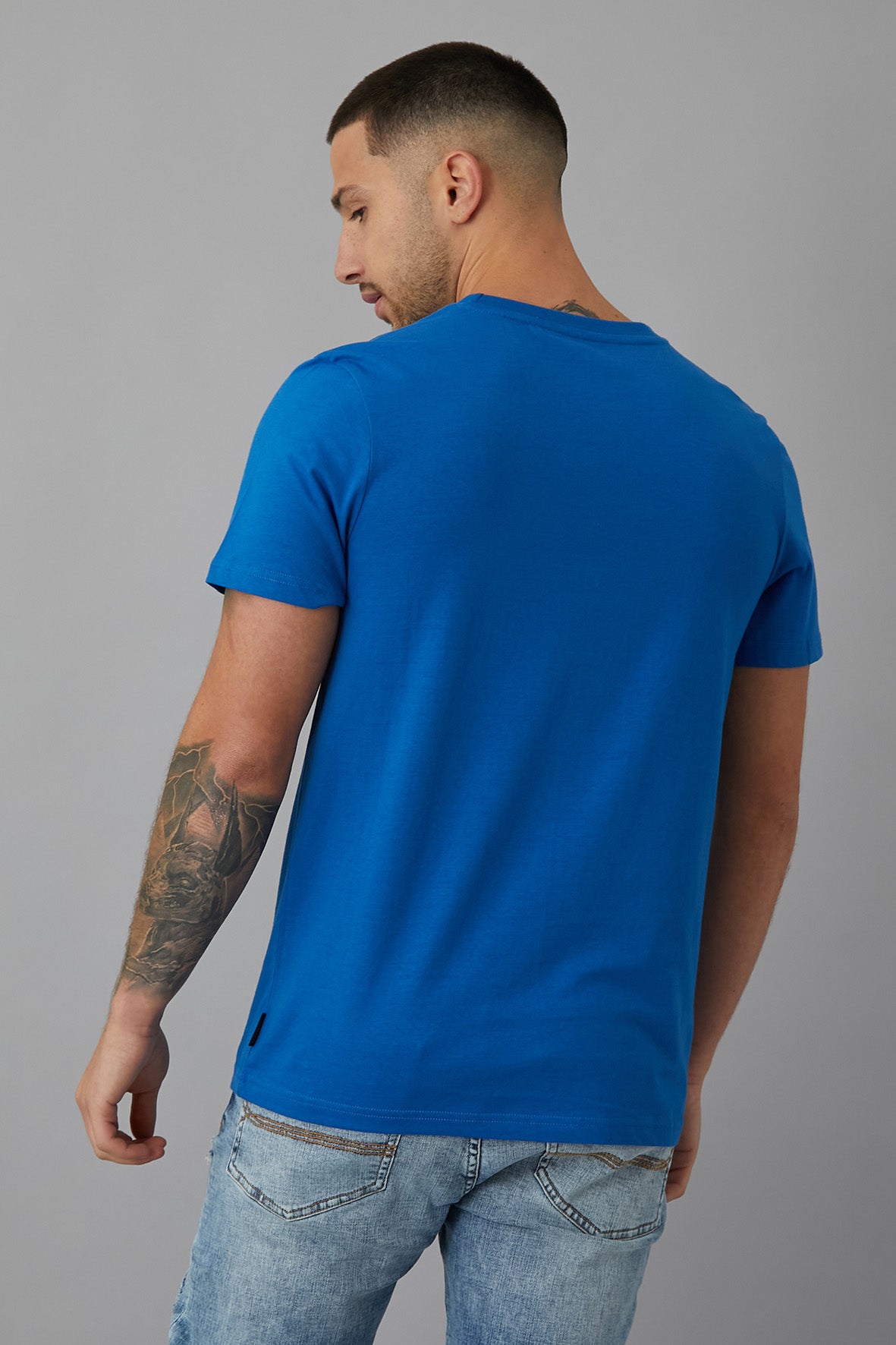 SPLASH Printed crew neck t-shirt in ADMIRAL - DML Jeans 