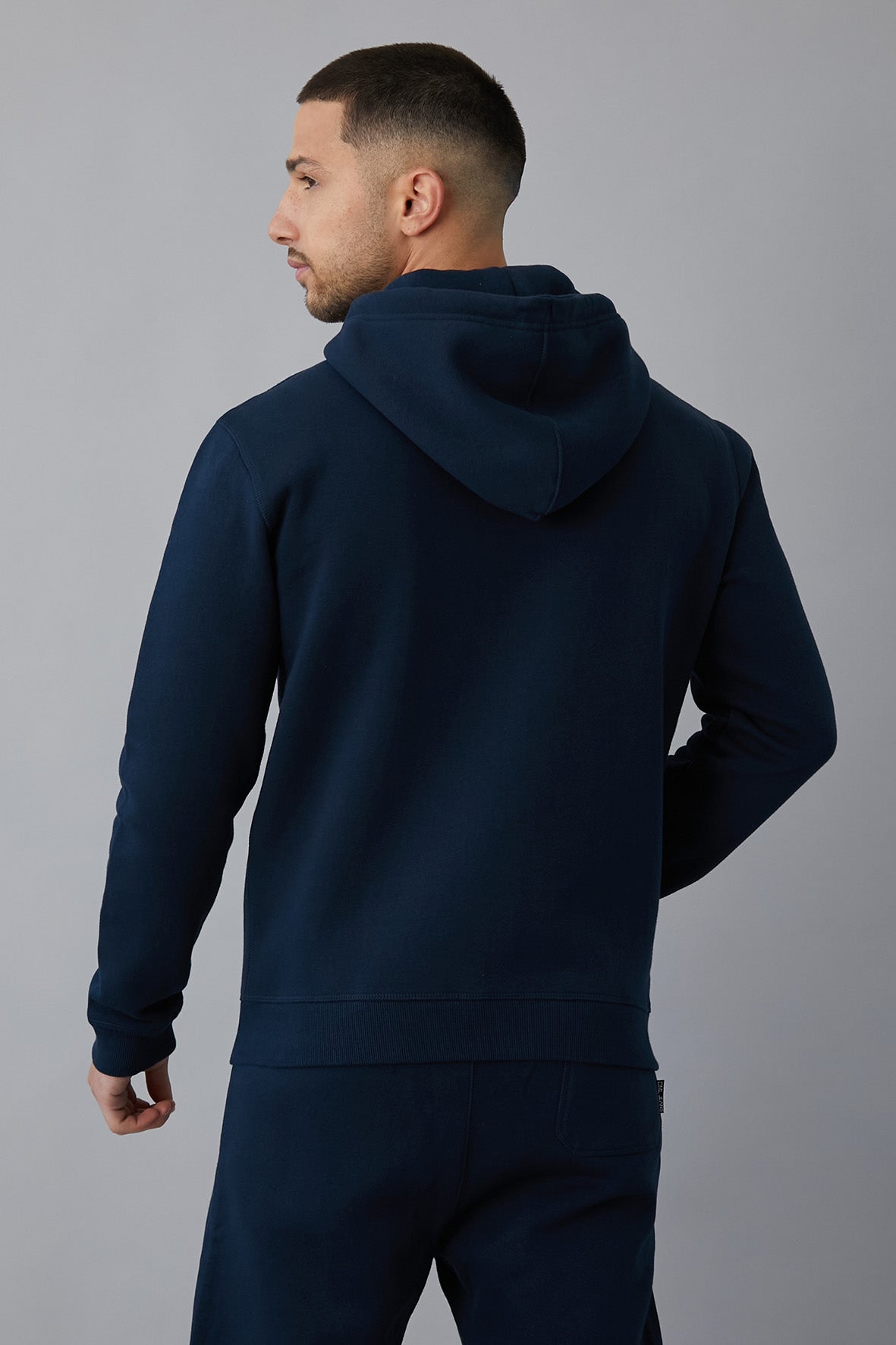 UNION Zip through hoodie in Navy - DML Jeans 