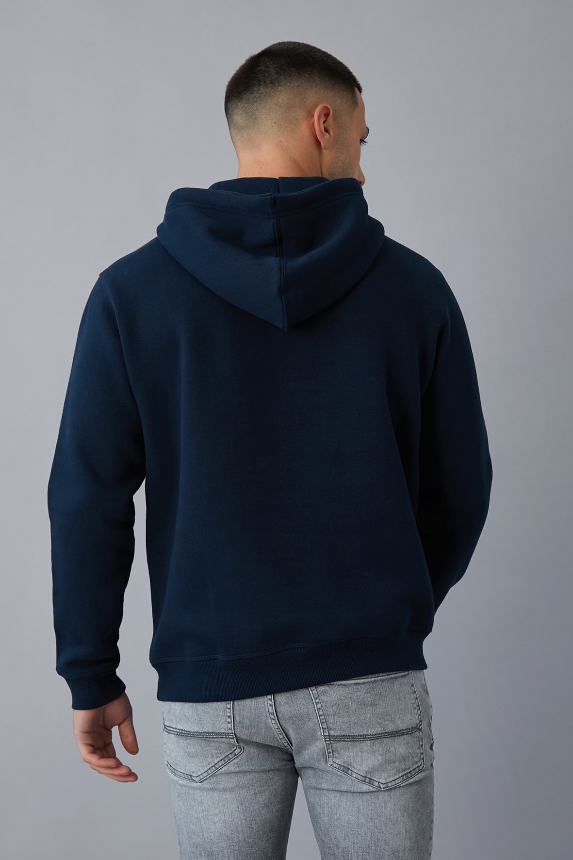BELMONT pullover hoodie in NAVY - DML Jeans 