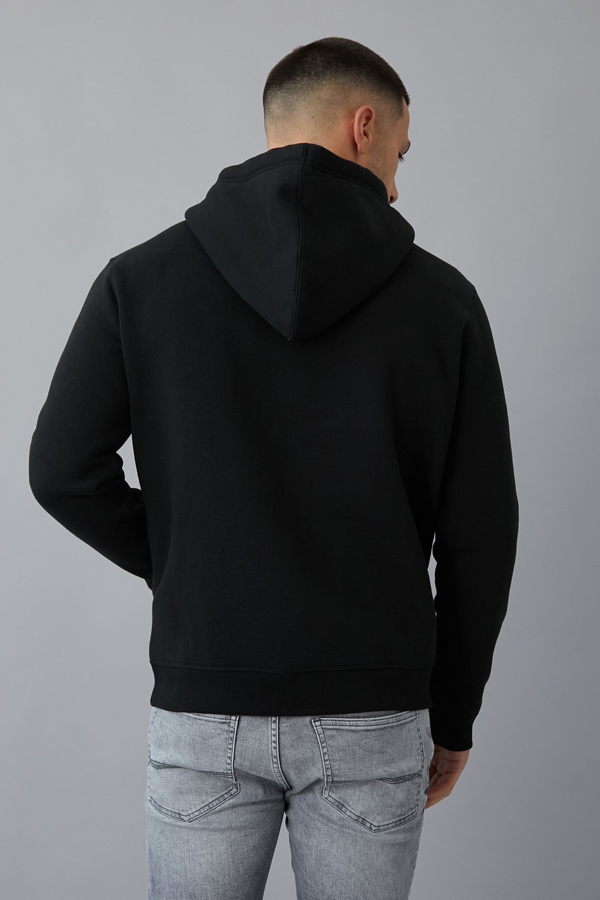 BELMONT pullover hoodie in BLACK - DML Jeans 