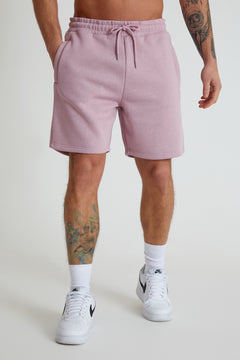 BANKS premium brushback fleece shorts in MAUVE HAZE - DML Jeans 