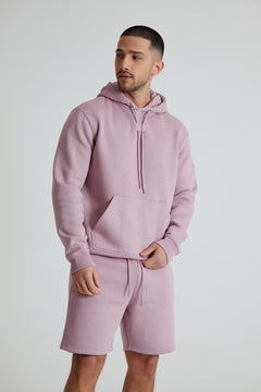 ALDO premium brushback fleece hoodie in MAUVE HAZE - DML Jeans 