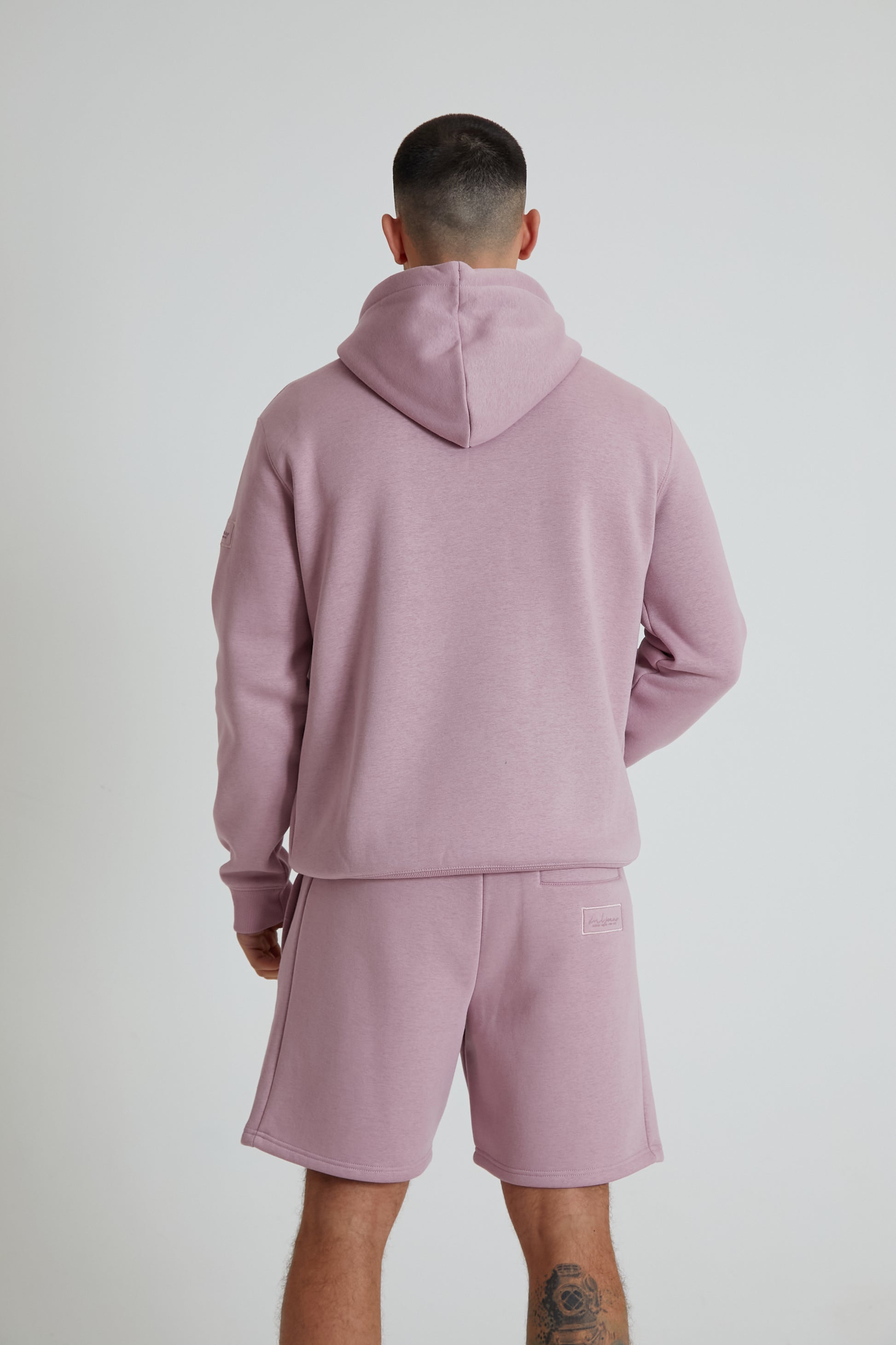 ALDO premium brushback fleece hoodie in MAUVE HAZE - DML Jeans 
