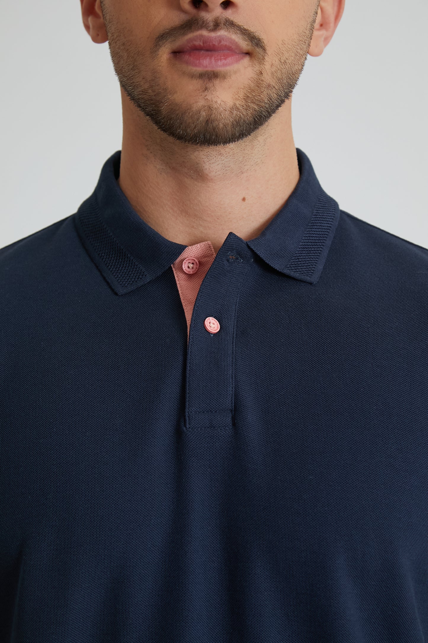 KUGA honeycomb pique polo in NAVY - DML Jeans 
